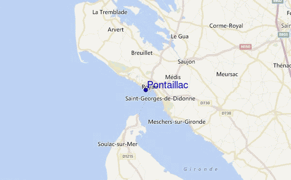 Pontaillac Location Map
