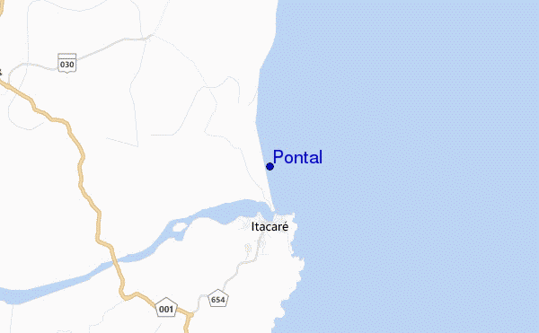 mapa de localização de Pontal