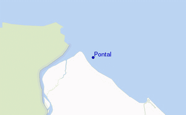 mapa de localização de Pontal