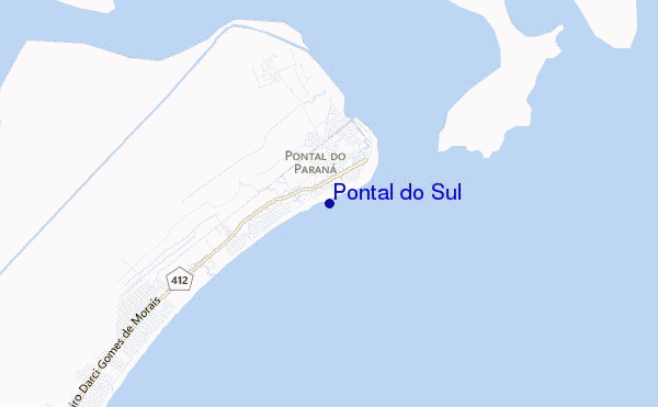 mapa de localização de Pontal do Sul