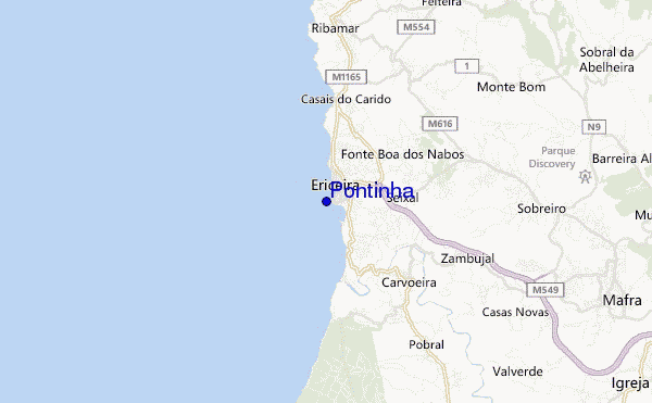mapa de localização de Pontinha
