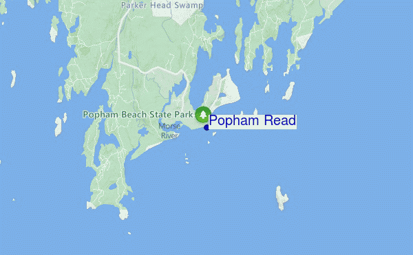 mapa de localização de Popham Read