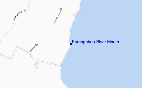mapa de localização de Porangahau River Mouth
