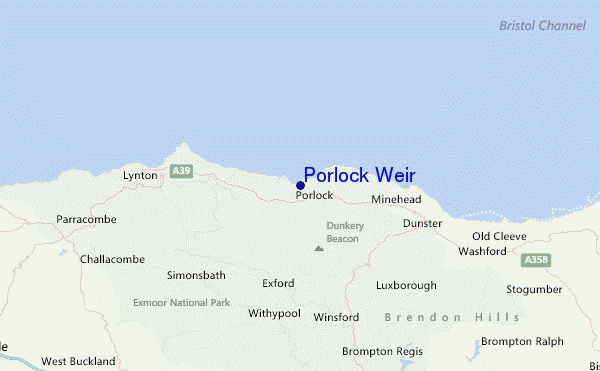 Porlock Weir Location Map
