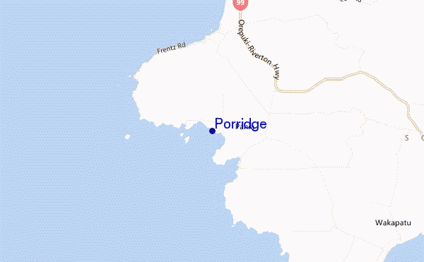 mapa de localização de Porridge