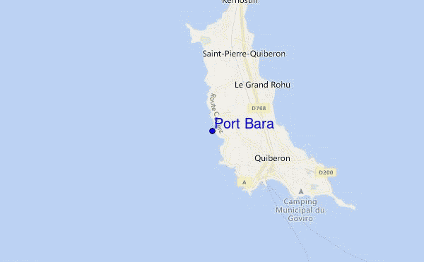 mapa de localização de Port Bara