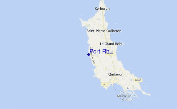 mapa de localização de Port Rhu