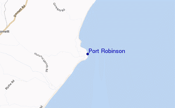 mapa de localização de Port Robinson