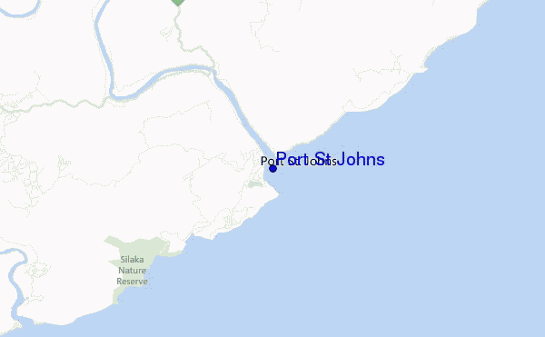 mapa de localização de Port St Johns