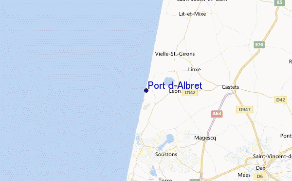 Port d'Albret Location Map