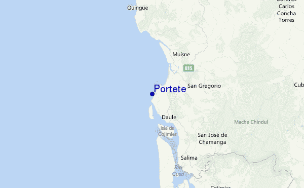 Portete Location Map