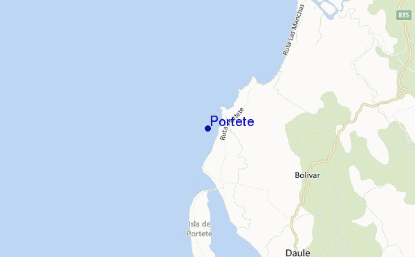 mapa de localização de Portete