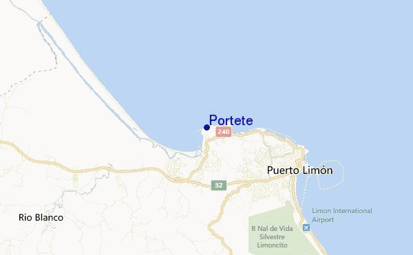 mapa de localização de Portete