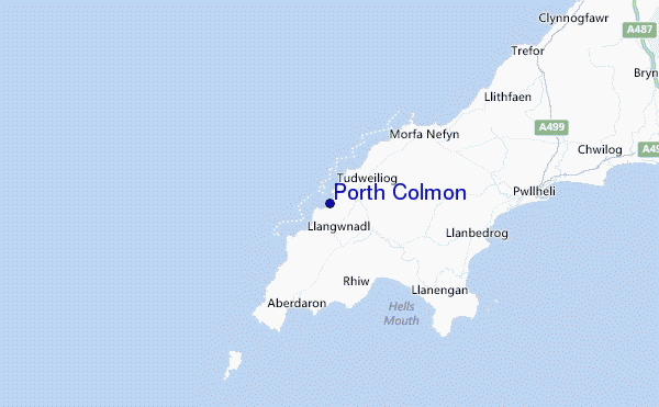 Porth Colmon Location Map