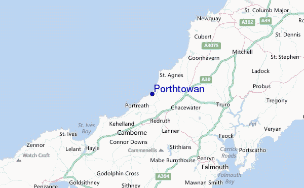 Porthtowan Location Map