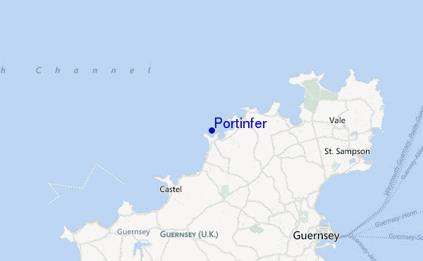 mapa de localização de Portinfer
