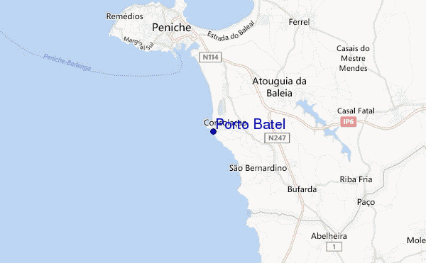 mapa de localização de Porto Batel