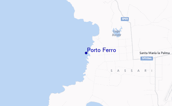 mapa de localização de Porto Ferro