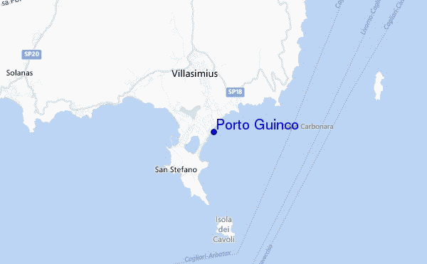 mapa de localização de Porto Guinco