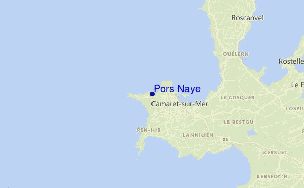 mapa de localização de Pors Naye