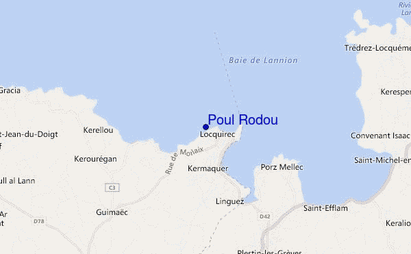 mapa de localização de Poul Rodou