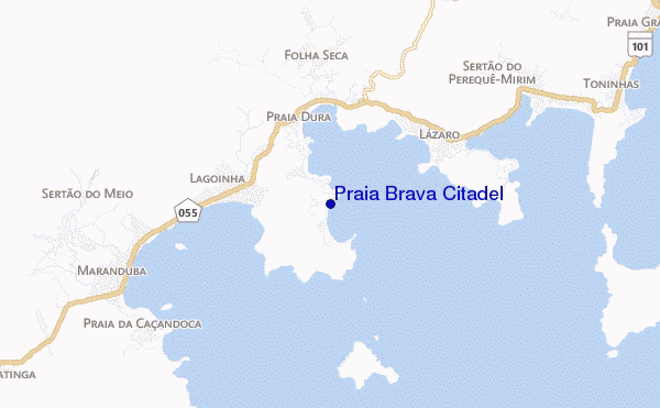 mapa de localização de Praia Brava Citadel