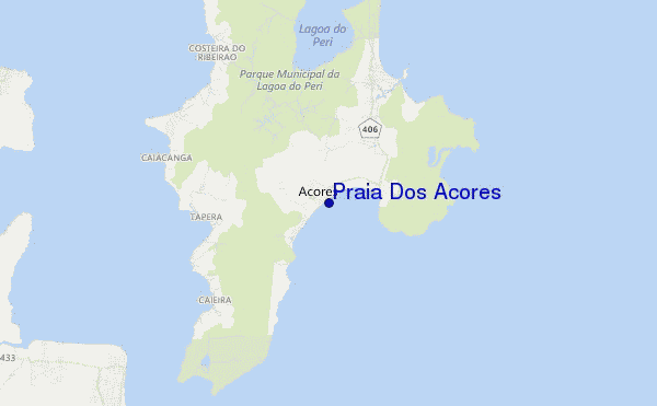 mapa de localização de Praia Dos Acores