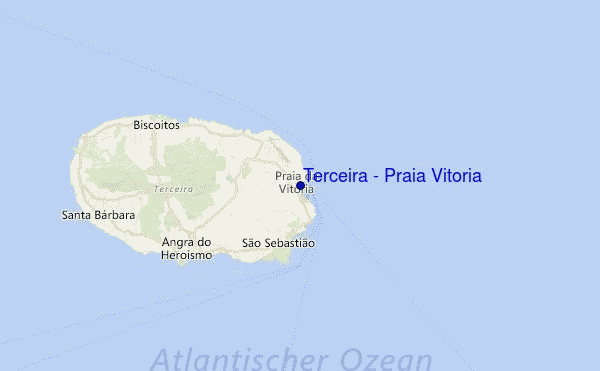 Terceira - Praia Vitoria Location Map