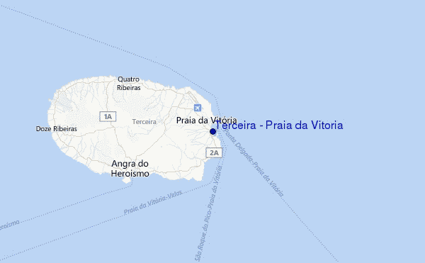 Terceira - Praia da Vitoria Location Map