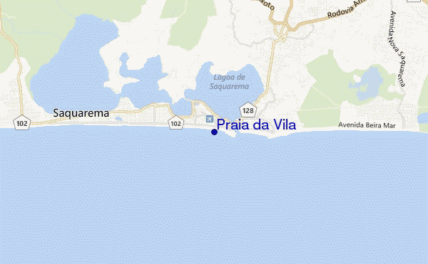 mapa de localização de Praia da Vila