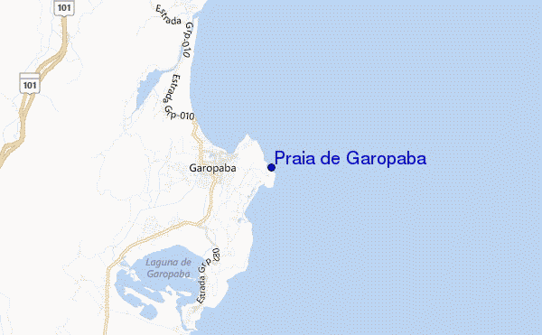 mapa de localização de Praia de Garopaba