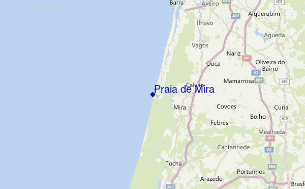 Praia de Mira Location Map