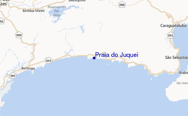 Praia do Juquei Location Map