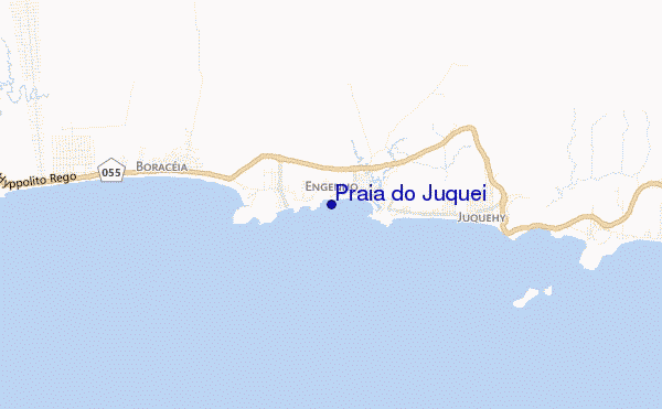 mapa de localização de Praia do Juquei