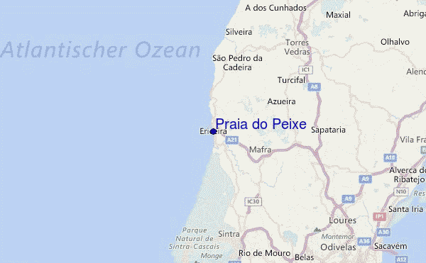 Praia do Peixe Location Map