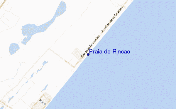mapa de localização de Praia do Rincao