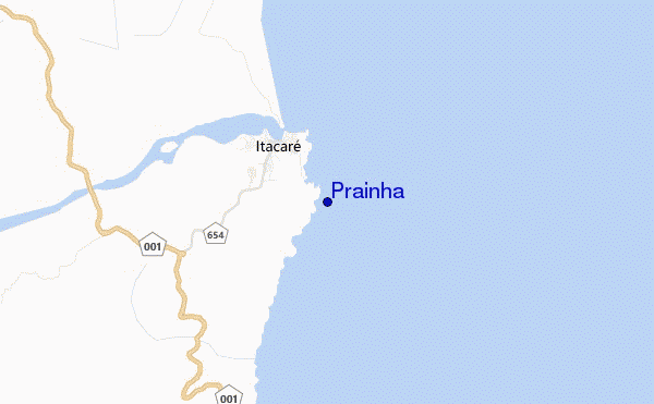 mapa de localização de Prainha