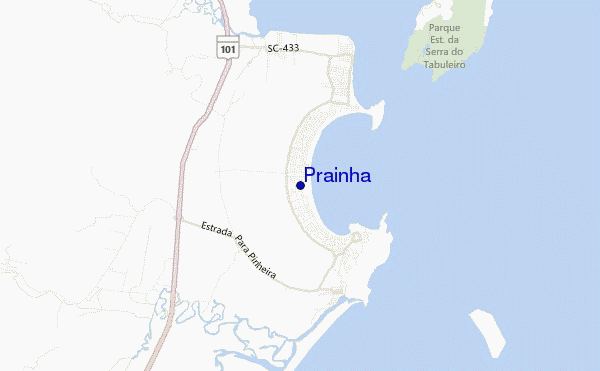 mapa de localização de Prainha