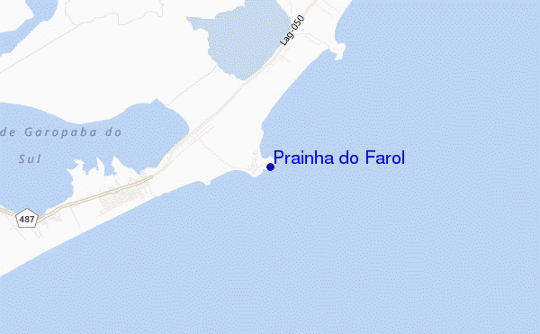mapa de localização de Prainha do Farol