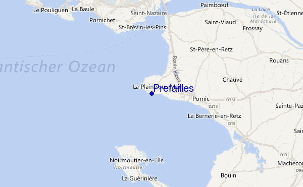 Prefailles Location Map