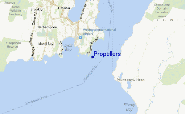 mapa de localização de Propellers