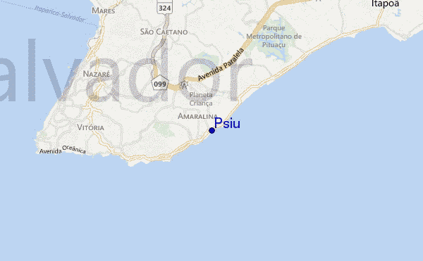 mapa de localização de Psiu