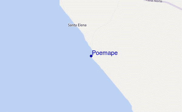 mapa de localização de Poemape