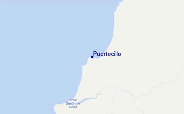mapa de localização de Puertecillo