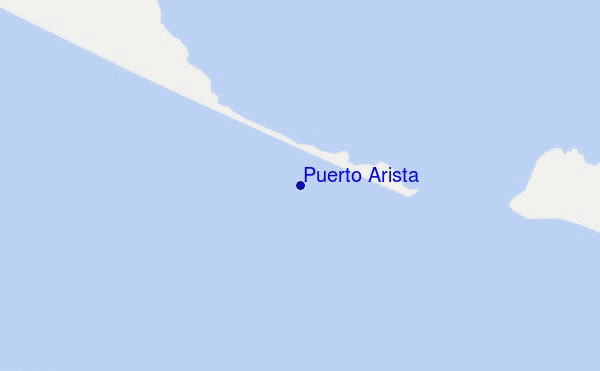 mapa de localização de Puerto Arista