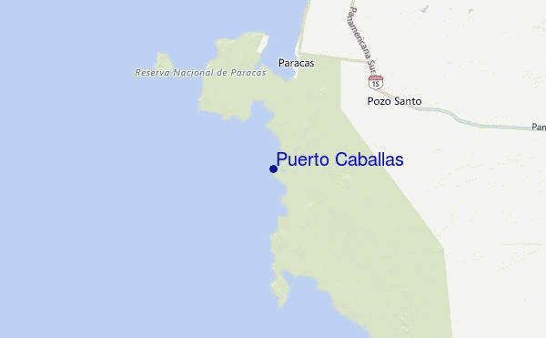 Puerto Caballas Location Map