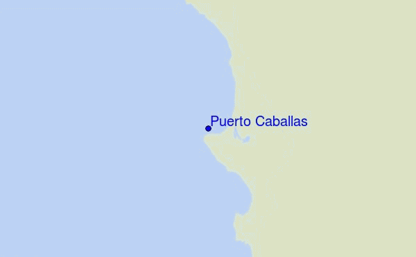 mapa de localização de Puerto Caballas