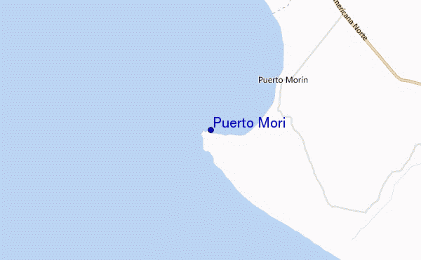 mapa de localização de Puerto Mori