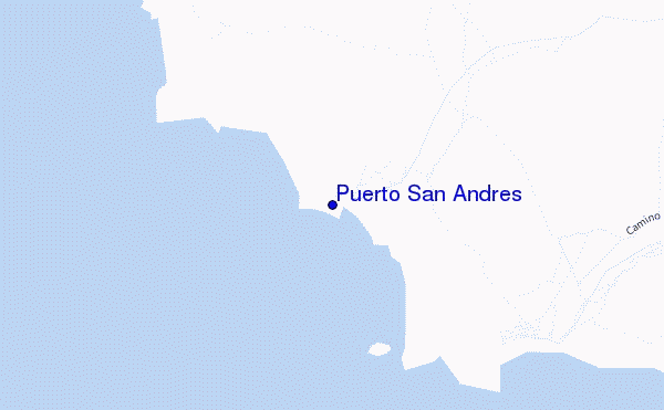mapa de localização de Puerto San Andres