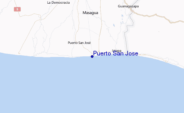 Puerto San Jose Location Map